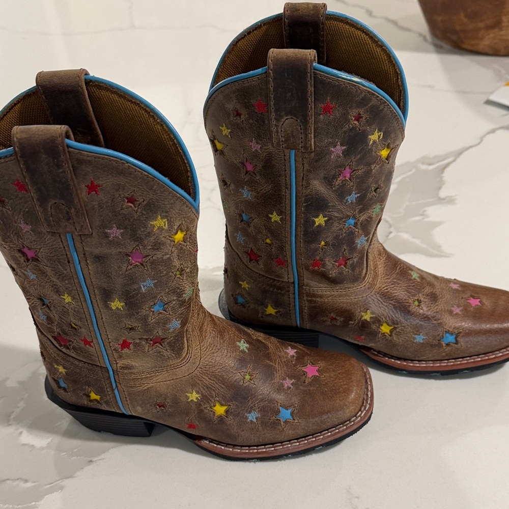 Dan Post Kids Brown Star Boots - Picture 4 of 5